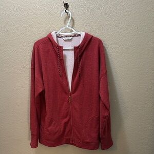 Alpine Design Brick Red Full-Zip Hoodie for Women